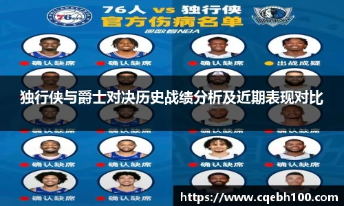 独行侠与爵士对决历史战绩分析及近期表现对比